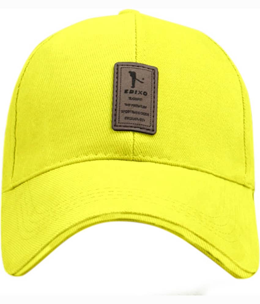 Bolax Pack of 1 Cotton Men's Cap ( Yellow ) view 2