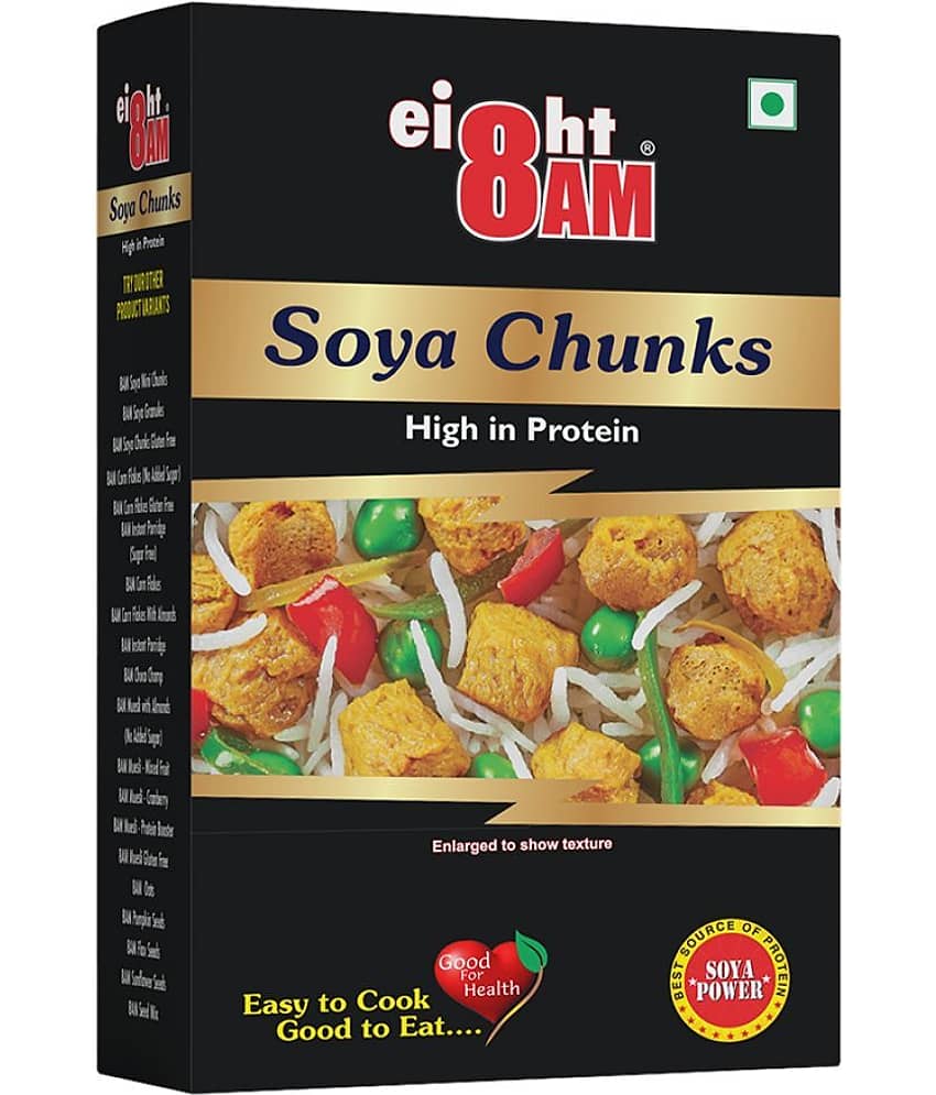 8 AM Mini, Granules, Soya Chunks (Wadi) 800 gm Pack of 4 view 2
