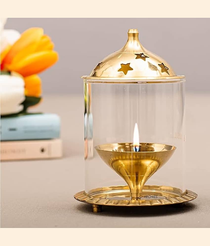 The HomeDecor Mart Brass Akhand Diya - Pack of 1 view 2