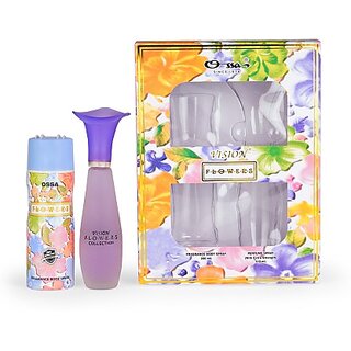 OSSA Gold Naina Gift Set Of EDP Perfume 100ml Body Spray 200ml Special Occasion Combo Set Gift Set For Men Women (1 Items in the set) view 2