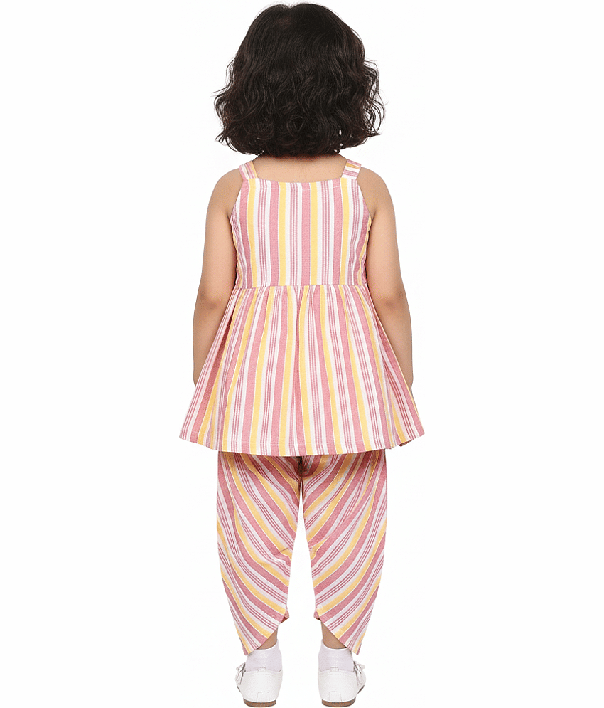 harshvardhanmart.com Pack of 2 Baby Girls 100% Cotton Shirt & Pant ( Multicolor ) view 2