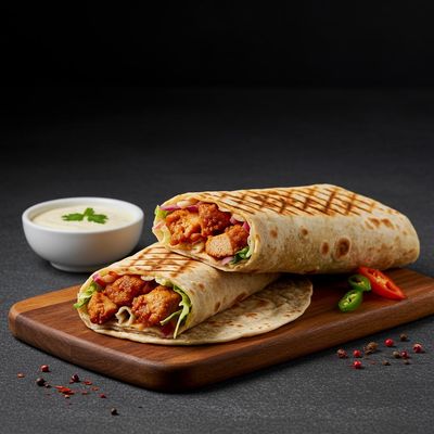 Chicken Kubus Roti Shawarma