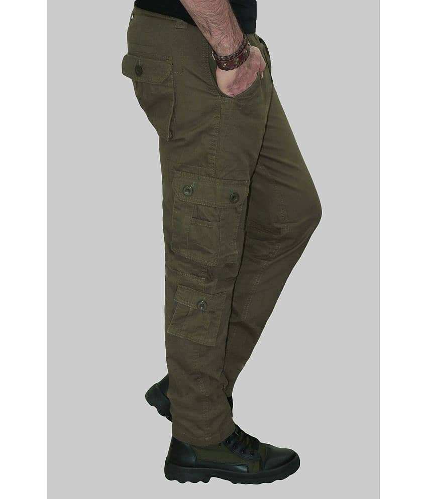 Urban Legends Regular Flat Men's Cargos - Black ( Pack of 1 ) view 2