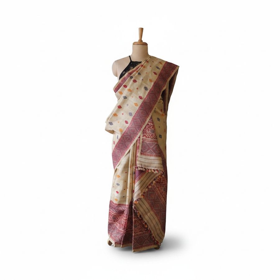 Hand-Woven Traditional Ethnic Saree view 2
