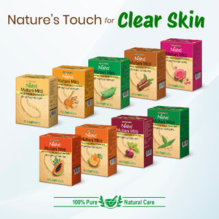 Nisha Multani Mitti For Face (100g , Pack OF 3) | Natural Oil Control, Acne & Tan Removal | Skin Brightening Face Pack view 2