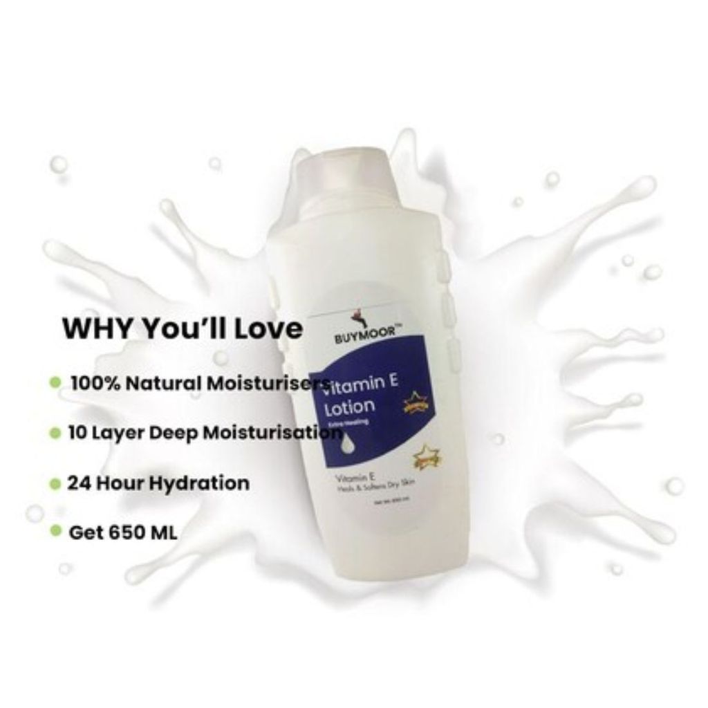 BUYMOOR Cocoa Butter & Vitamin E Deep Nourishing Skin Brightening Body Lotion Men & Women 1300 ML(Pack Of 2). view 2