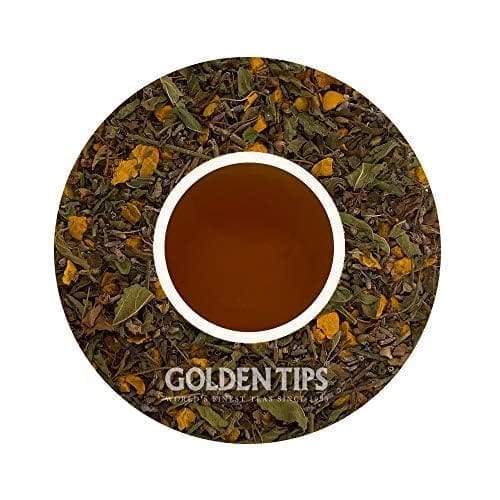 Golden Tips HERBYOGA Herbal Tea Tulsi, Turmeric and Lavendar Pouch (100 Gram, 50 cups) view 2