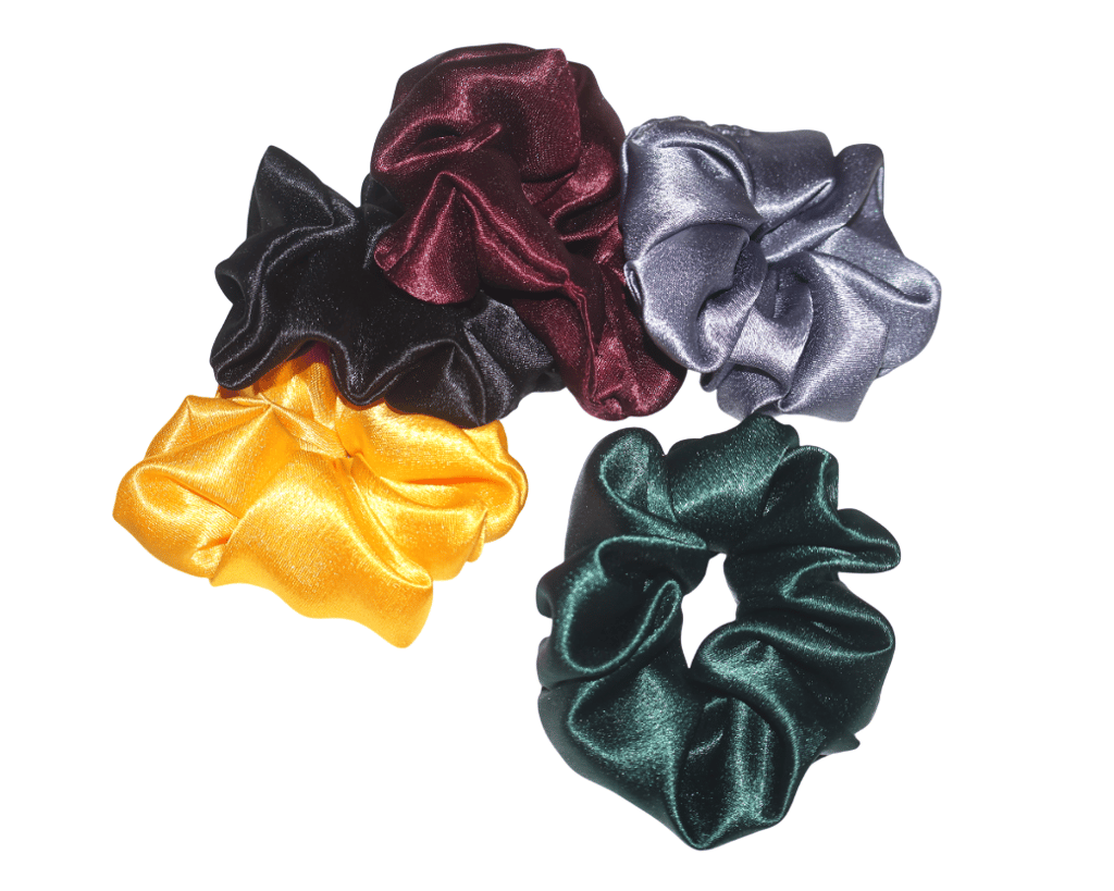 5 Pieces Satin Hair Scrunchies Hair Bands Ponytail Holder for Women Girls view 2