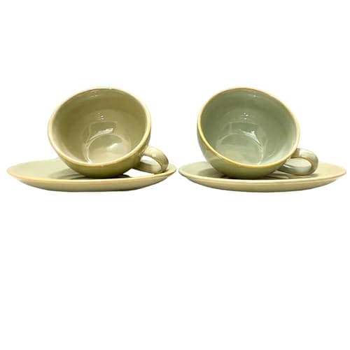 STOREPEDIA Fine Bone China Mugs, Cup and Saucer for Tea Coffee Chai Milk, Tea Cups Set, Tea Cup and Saucer Set, Teacup Set, Cup & Saucer Sets, (2 Cups and 2 Saucer) 250 ml Tea Cup Set of 2 view 2