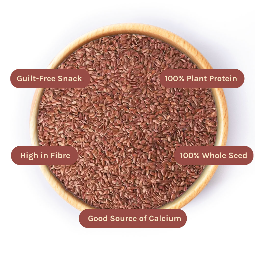 nourish you Organic Roasted Flax Seeds view 2