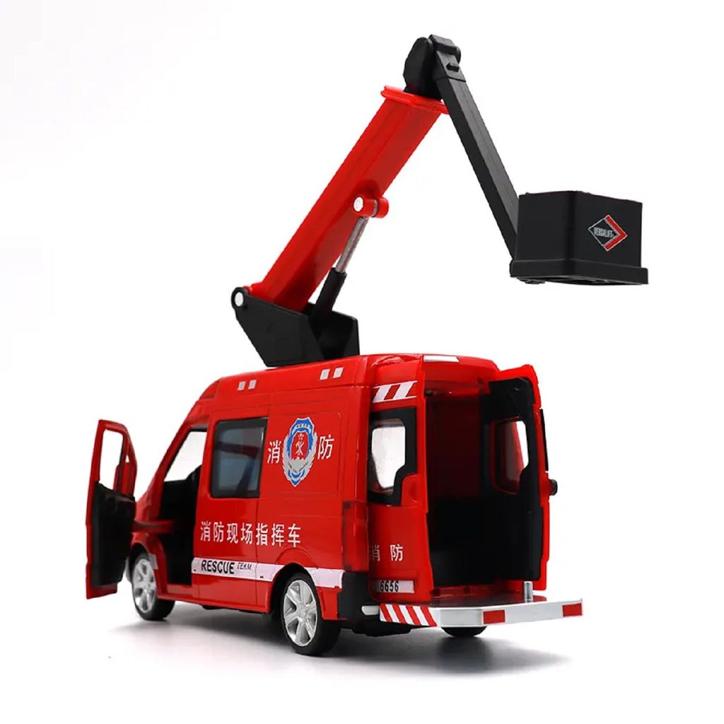 KTRS ENTERPRISE High Quality Pull Back Toy Truck Diecast Fire Truck Die Cast Toy view 2