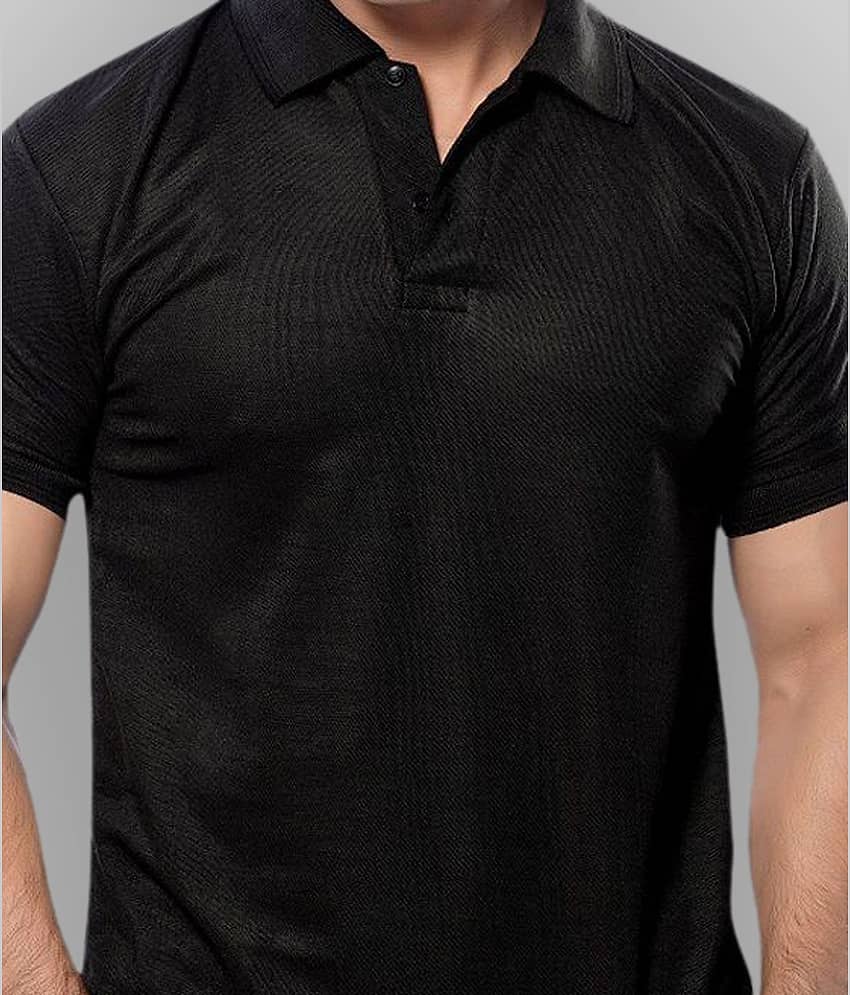 in365 Pack of 1 Cotton Blend Regular Fit Solid Half Sleeves Men's Polo T Shirt ( Turquoise ) view 2