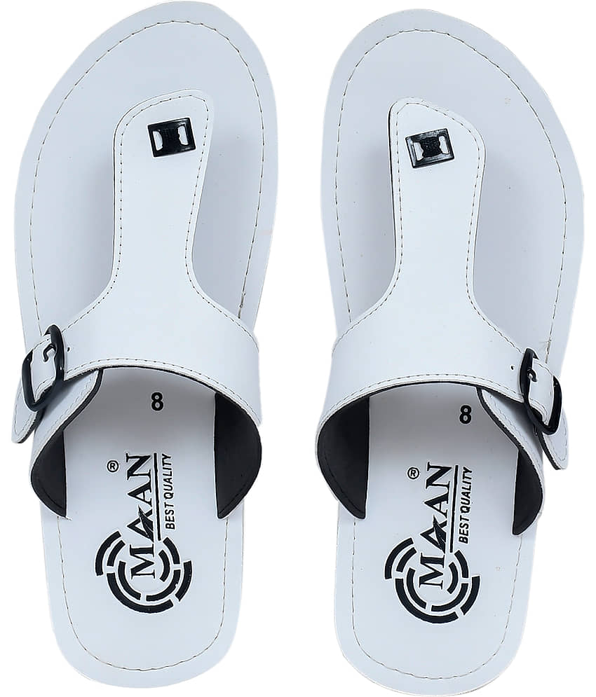 MAAN White Men's Thong Flip Flop view 2