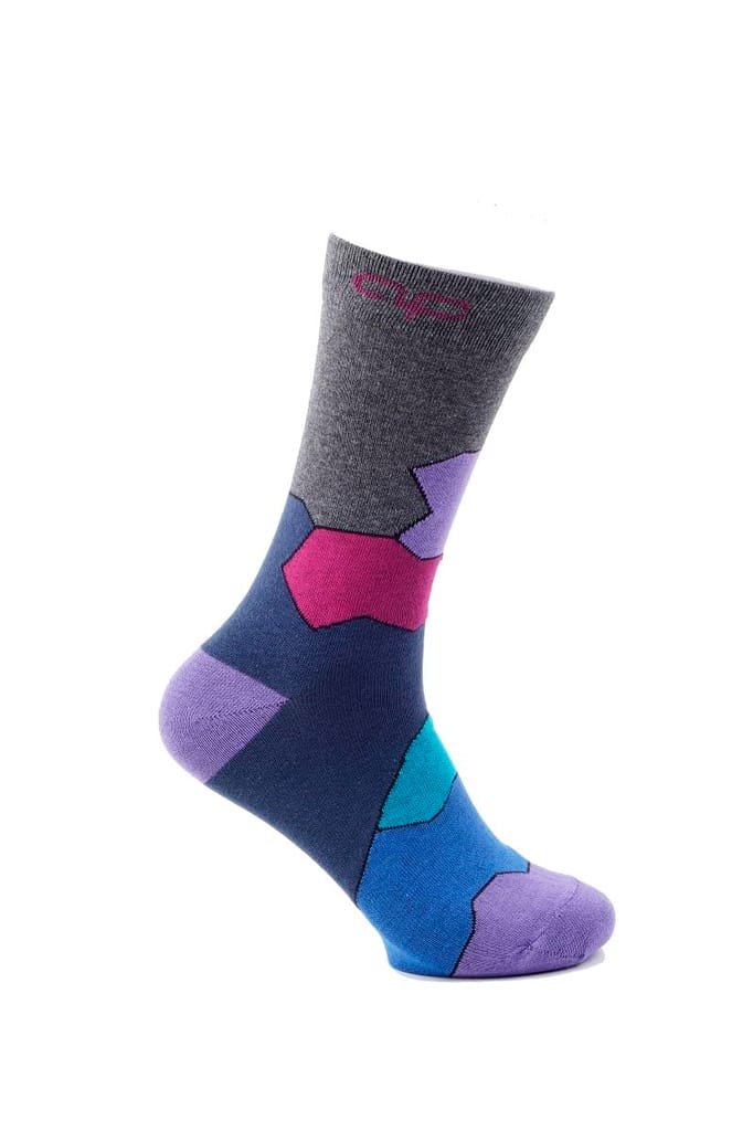 Fun Colorful Geometric Patterned Socks for Men view 2