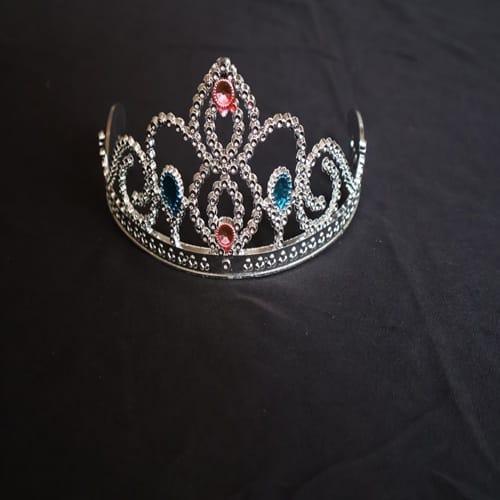 KAVALI Elegant Silver Tiara with Sparkling Gemstones - Perfect for Birthday pack of 2 view 2