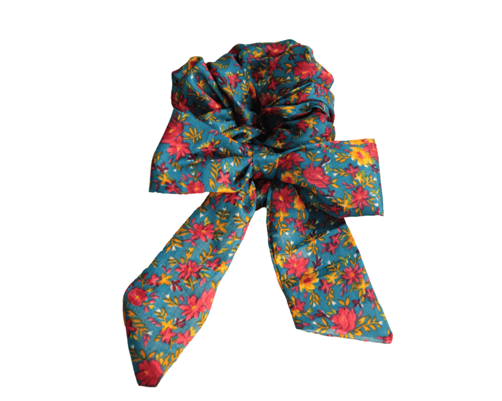 Scrunchie Hair Tie - Floral -Handmade - Women's Fashion Accessory view 2