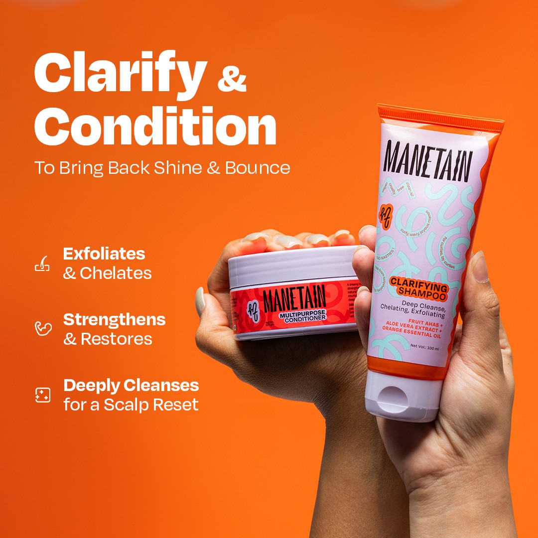 Manetain Clarifying Shampoo - 100 ml & Multipurpose Conditioner - 100 g view 2