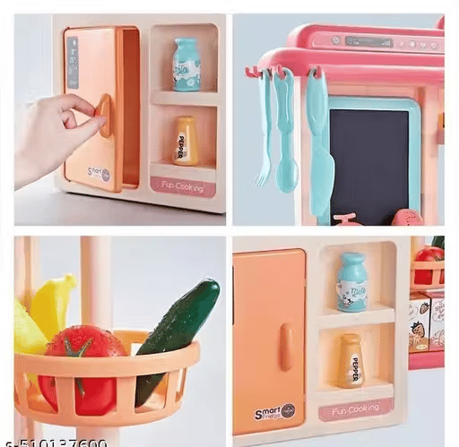42-Piece Kids Kitchen Playset with Running Water view 2