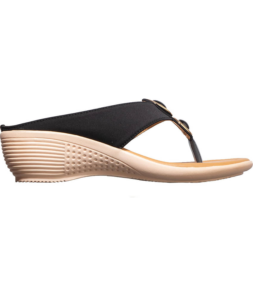 KHADIM Black Flats view 2
