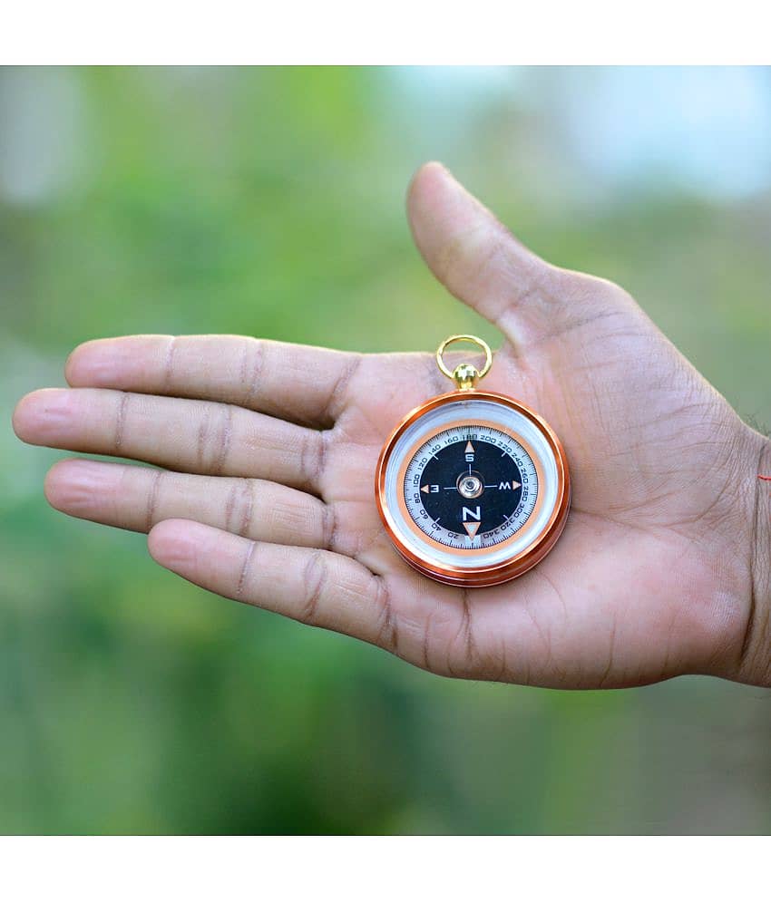 2 Piece Military Hiking Camping Lens Magnetic Compass view 2