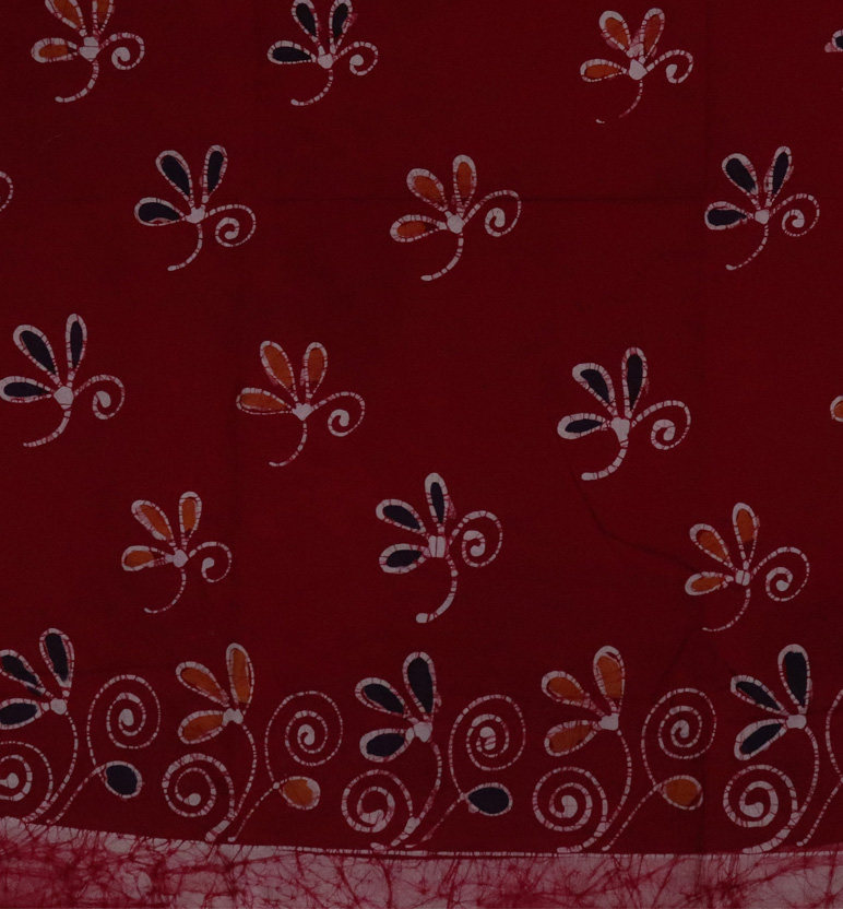 Handcrafted Cotton Batik Print 3-Piece Suit Set view 2