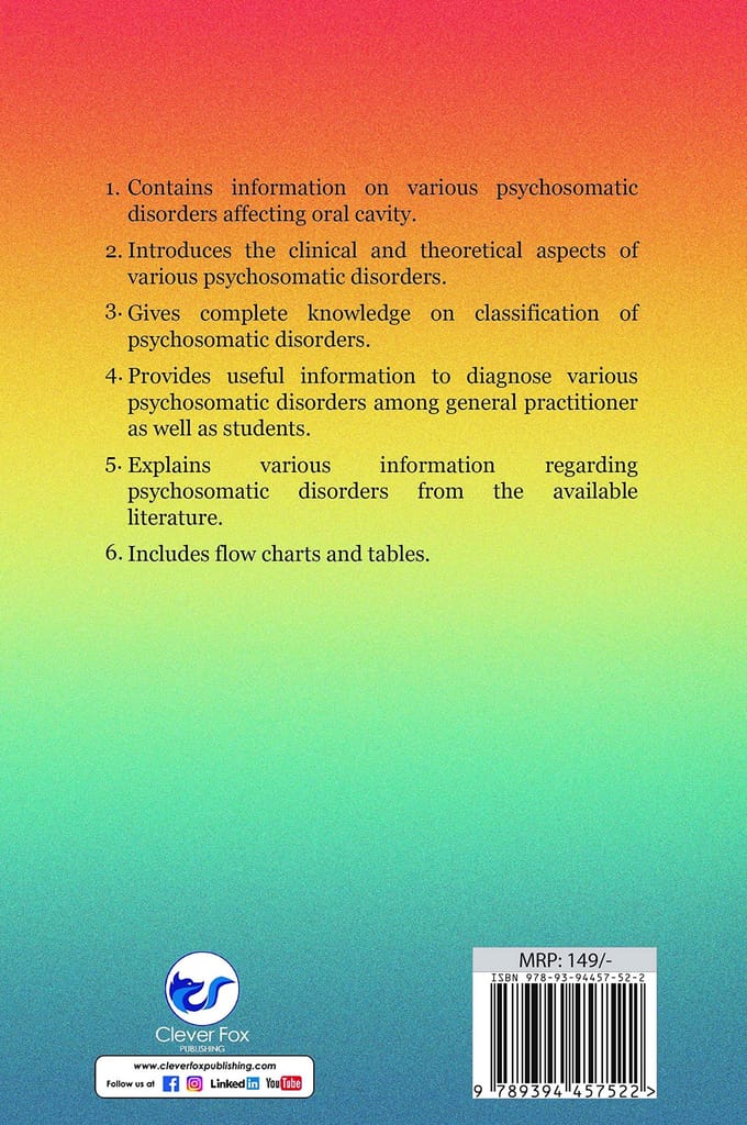 ORAL MANIFESTATIONS OF PSYCHOSOMATIC DISORDERS [Paperback] AKSHAYA THIRUVALLUVAN view 2