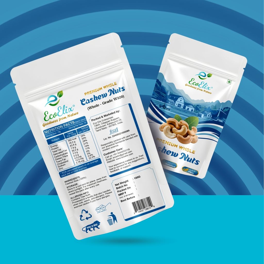 EcoElix Premium Whole Cashew Nuts view 2