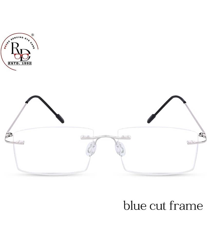 Redex Rectangle Rimless Reading Glasses view 2