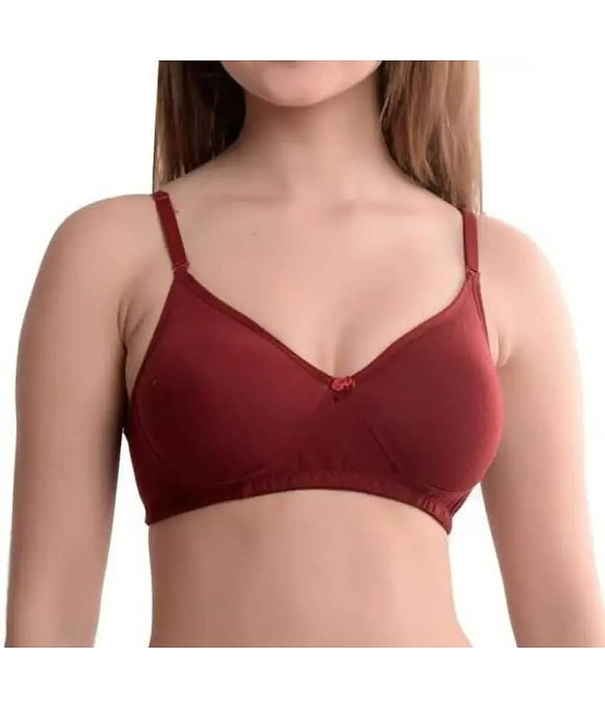 EASTERN CLUB Pack of 2 Cotton Blend Lightly Padded T-Shirt Bra For Women ( Multicolor 3 ) view 2