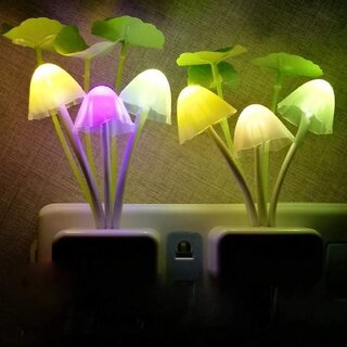 (pack of 2) Mushroom LED Night Light with Sensor view 2