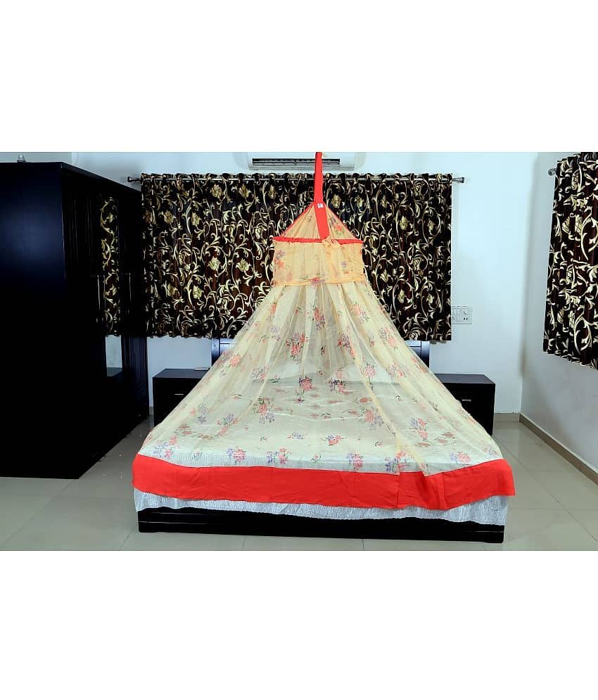 Riddhi Mosquito Net, Machardani Double White Floral Mosquito Net, Machardani view 2