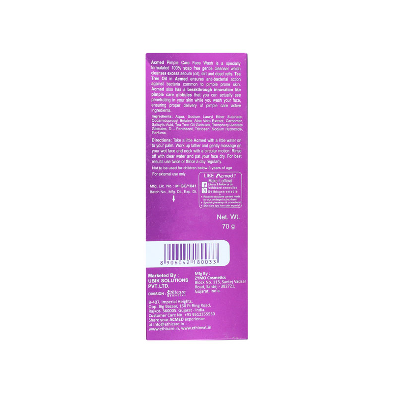 Acmed Face Wash 70 Ml view 2