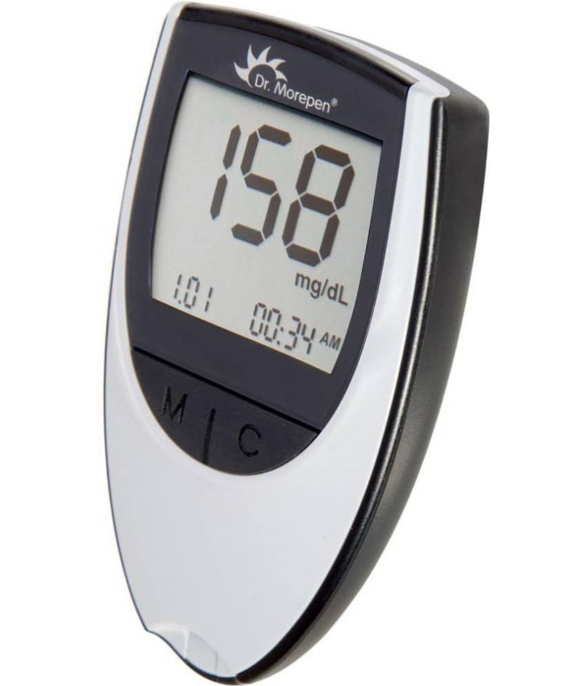 Dr. Morepen Glucose Monitor BG03 Free 25 Sugar Test Strips, 10 Lancets view 2