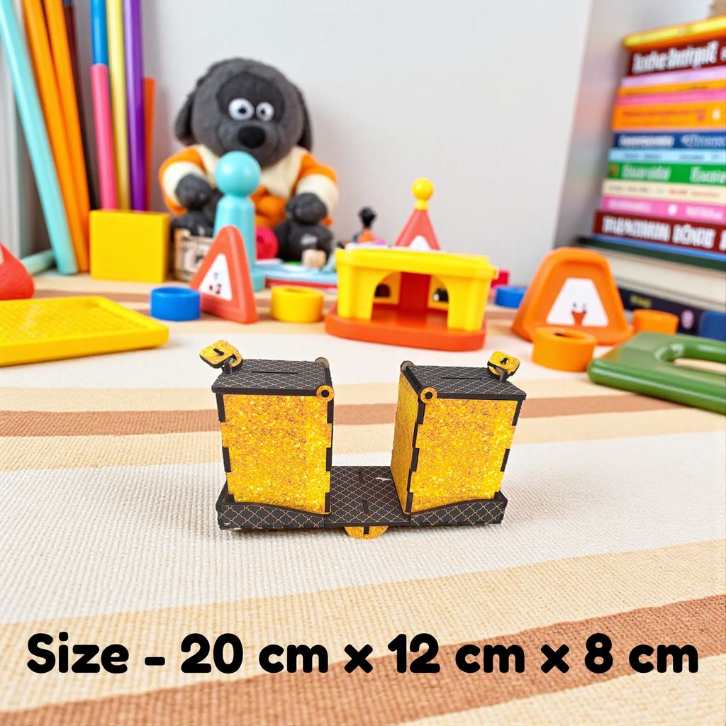 Wooden DIY Piggy Bank for Kids | Build Your Money Saving Toy | Educational Craft Kit for Creativity, Imagination & Financial Learning view 2