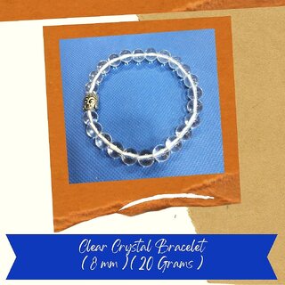 126 - VSP VASTU SAMADHAN - CLEAR CRYSTAL BRACELET FOR CLEARITY OF MIND, IMPROVING FOCUS PROTECT FROM NEGATIVE ENERGY