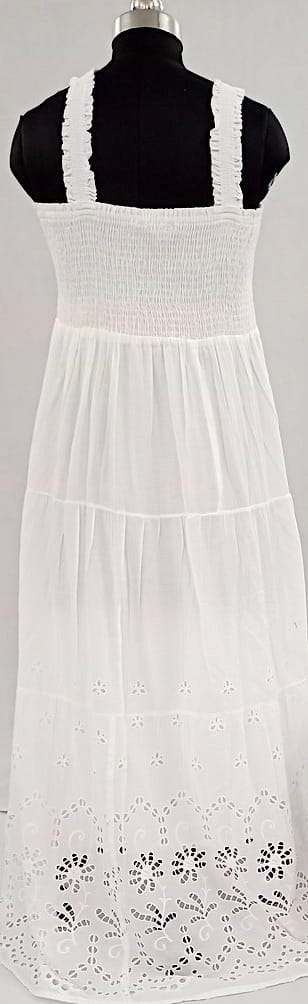 NV92459/F001-004-White Sleeveless Pure Cotton Dress view 2