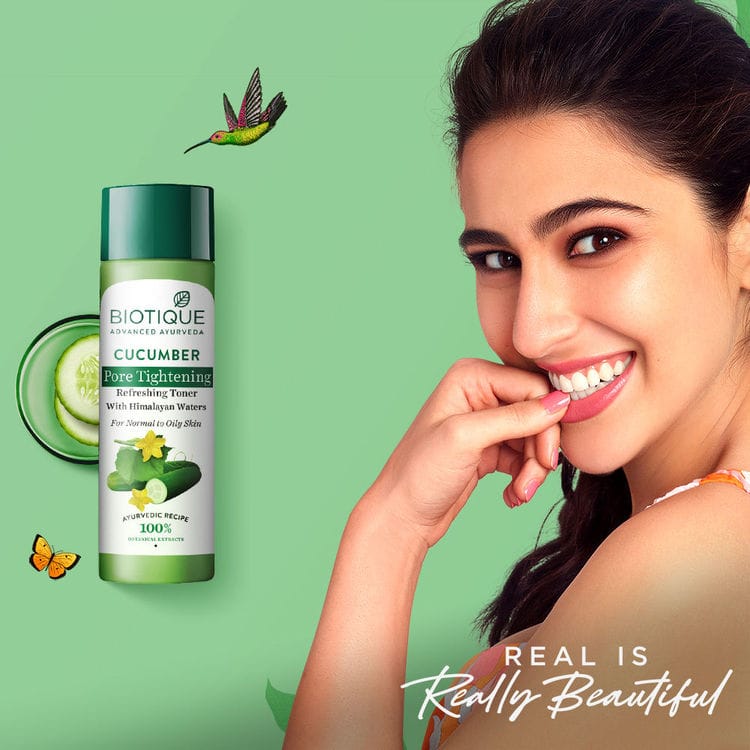 Biotique Bio Cucumber Pore Tightening Toner With Himalayan Waters (120ml) view 2