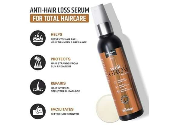Brinton Wellgrow Anti Hair Loss Serum 60ML x Pack of 3 (180 ml) view 2