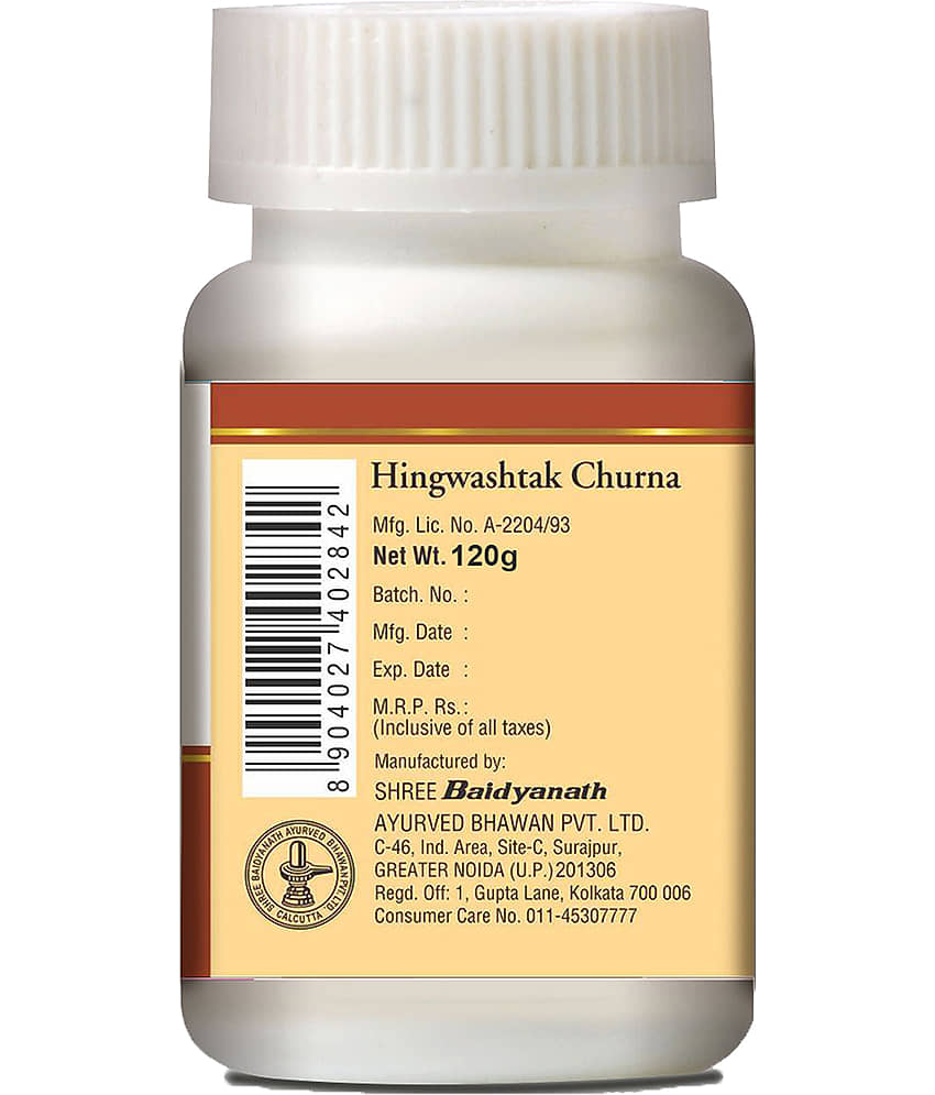 Baidyanath Hingwashtak Churna for loss of taste & appetite, flatulence, Stomach-ache 120gm (Pack of 1) view 2