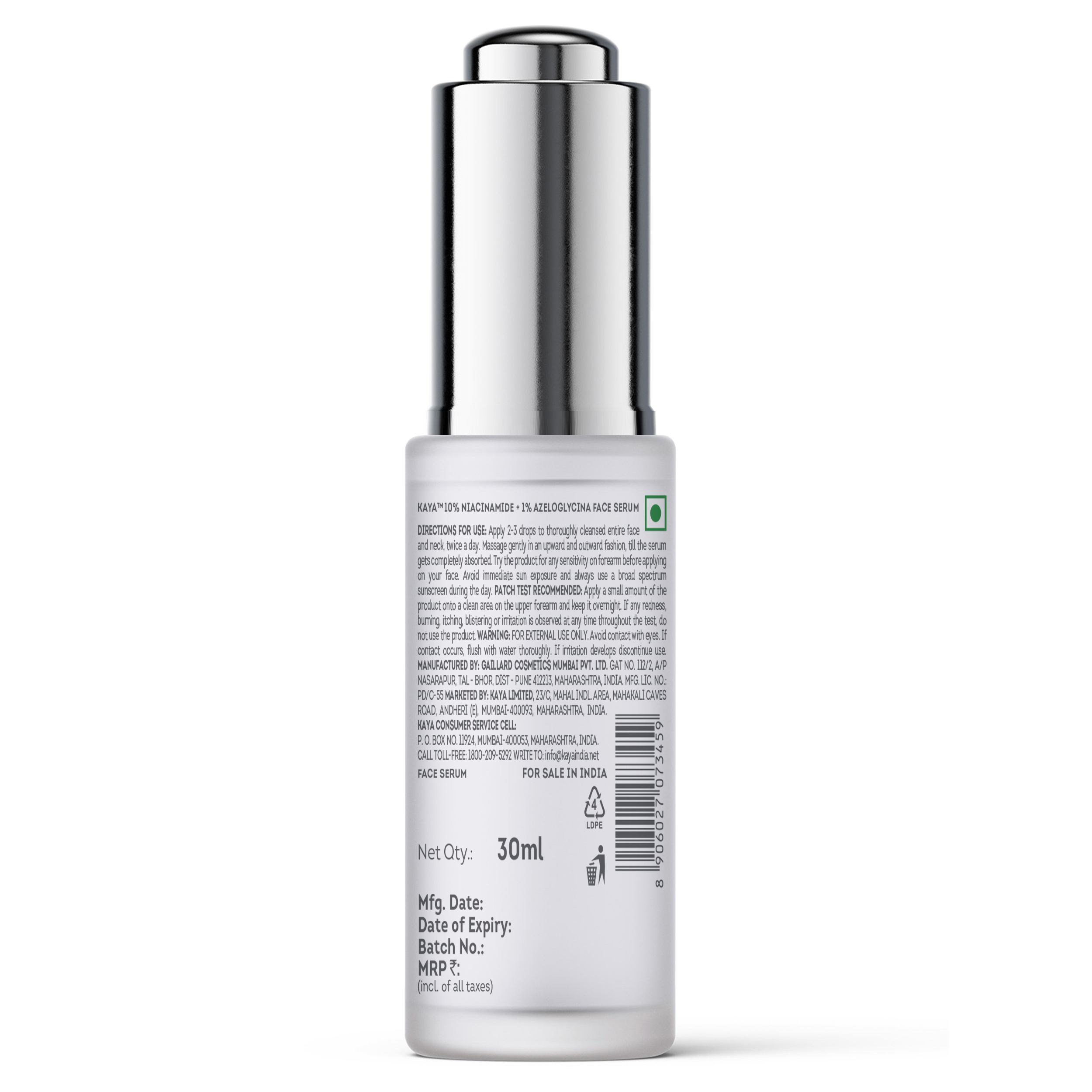 kaya Kaya 10% Niacinamide + 1% Azeloglycina Face Serum_x000D_ Dark Spot Corrector view 2