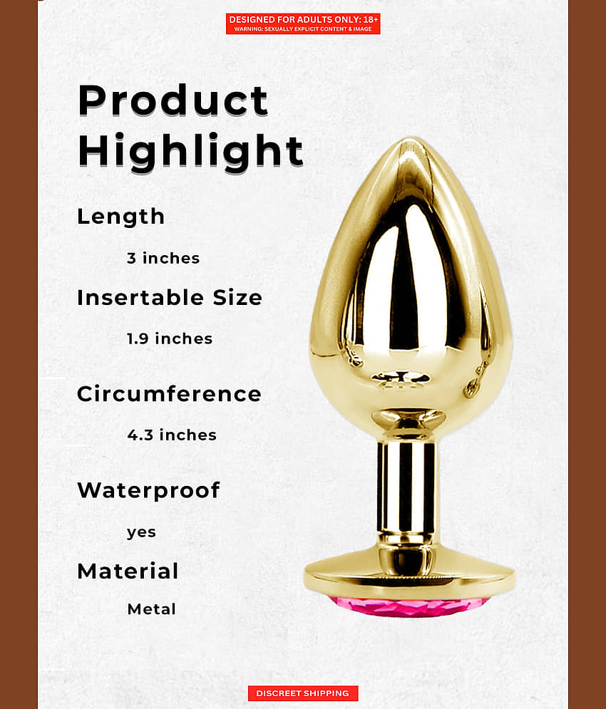 Anal Butt Plug Personal Massager for Women Men Couples Stainless Steel Anal Toys for Anal Training Adult Sex Toys with Free Lube – Naughty Nights view 2