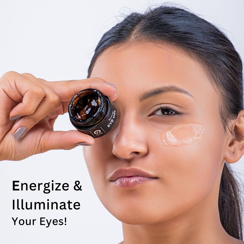 Tatha Firming Under Eye Gel | Enriched with Plant Stem Cells for Hydration, Peptides & Niacinamide for Brightness and Caffeine to Reduce Puffiness | Reduces Dark Circles & Fine Lines | For Men & Women view 2