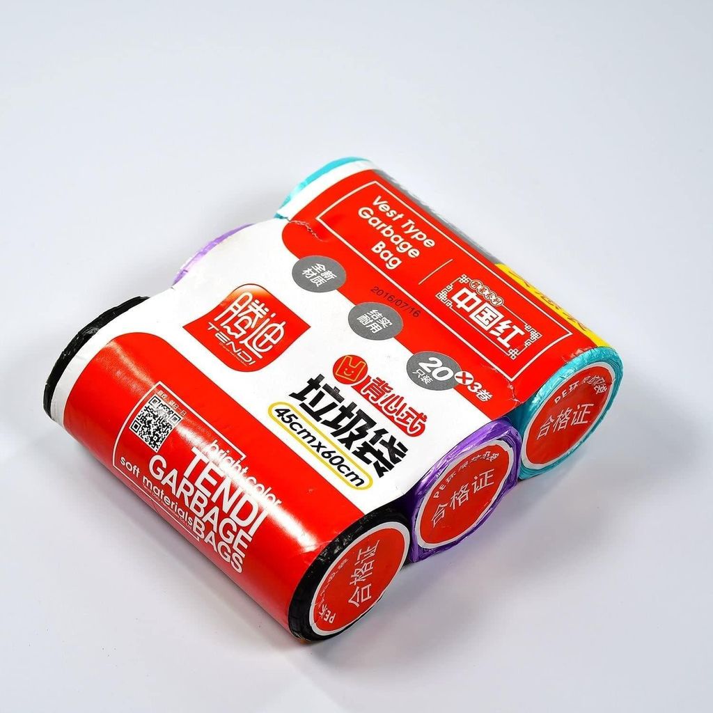 Store4hope Multi color 3Roll Garbage Bags/Dustbin Bags/Trash Bags 45x60cm view 2