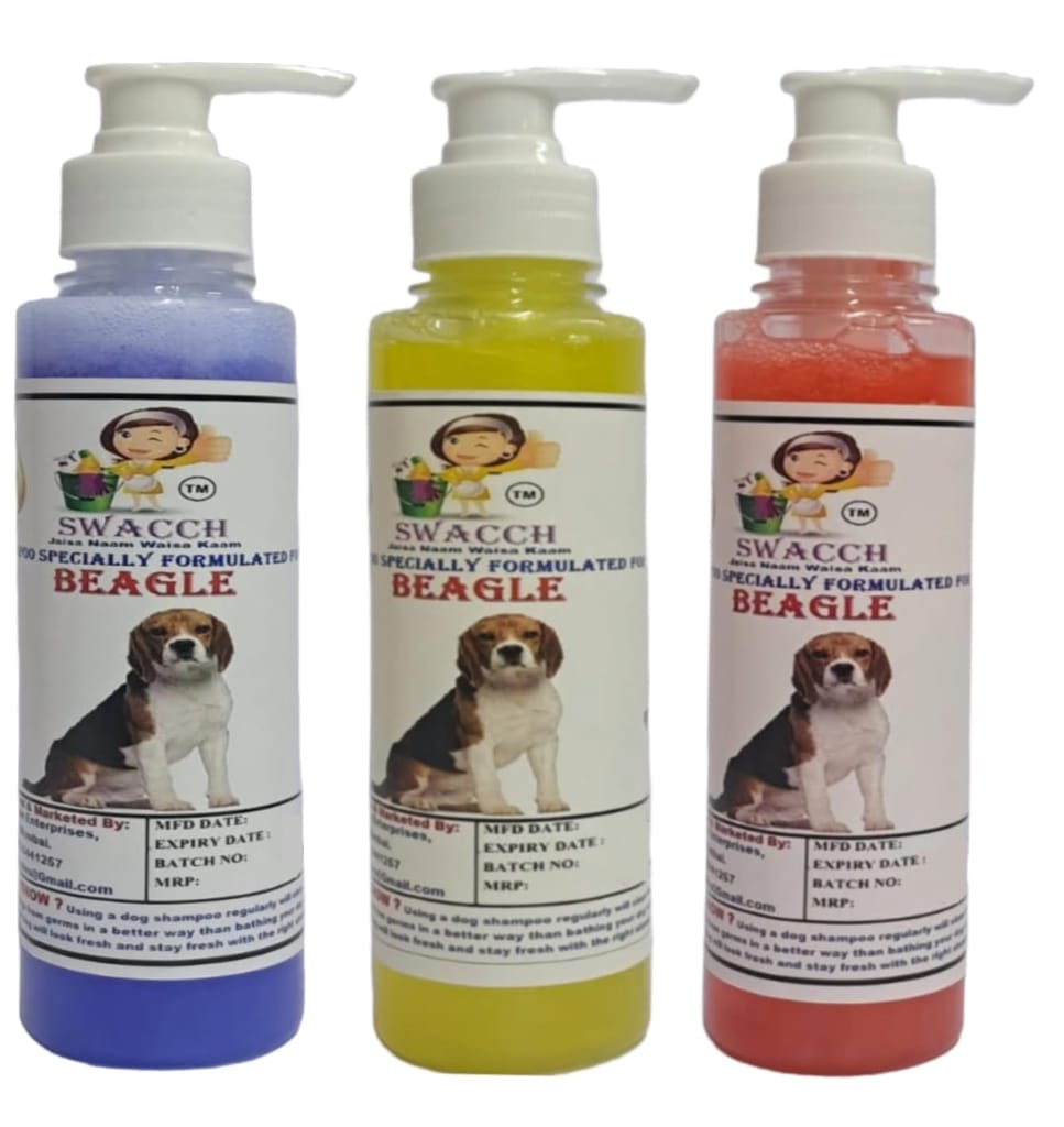 SWACCH Premium Shampoo for Beagle (200ML)(Combo Pack of 3) Lavender, Lemon, Jasmine view 2
