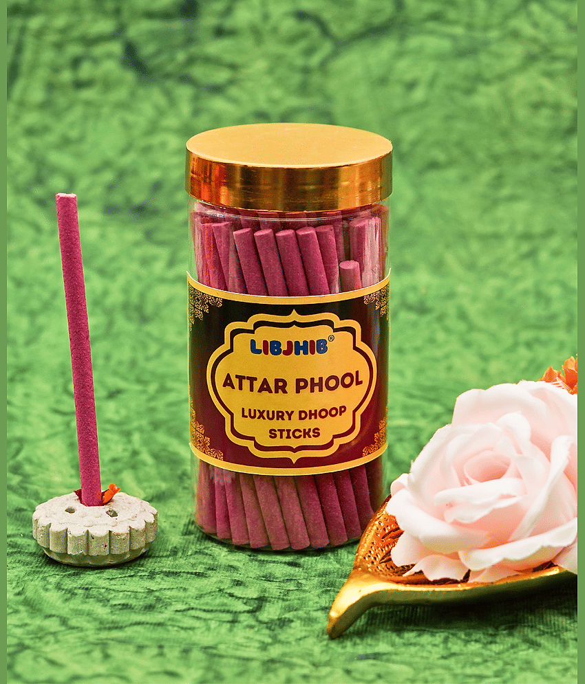 Libjhib Incense Dhoop Sticks Attat Phool 120 gm ( Pack of 2 ) view 2