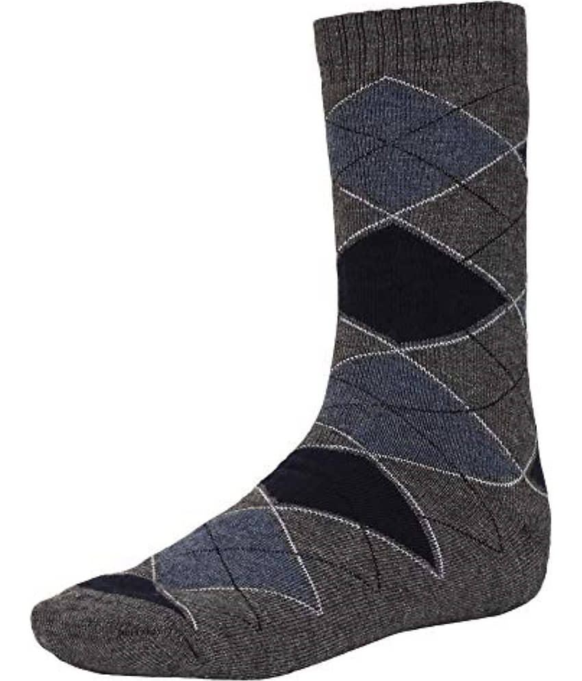 Creature - Woollen Men's Printed Multicolor Mid Length Socks ( Pack of 3 ) view 2