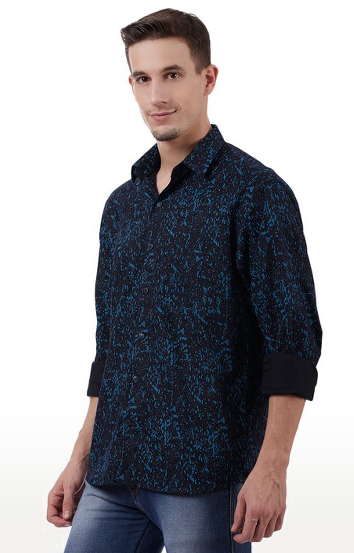 Tahvo Men Blue Shirt view 2