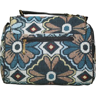 Floral Mosaic Tapestry Sling Bag view 2