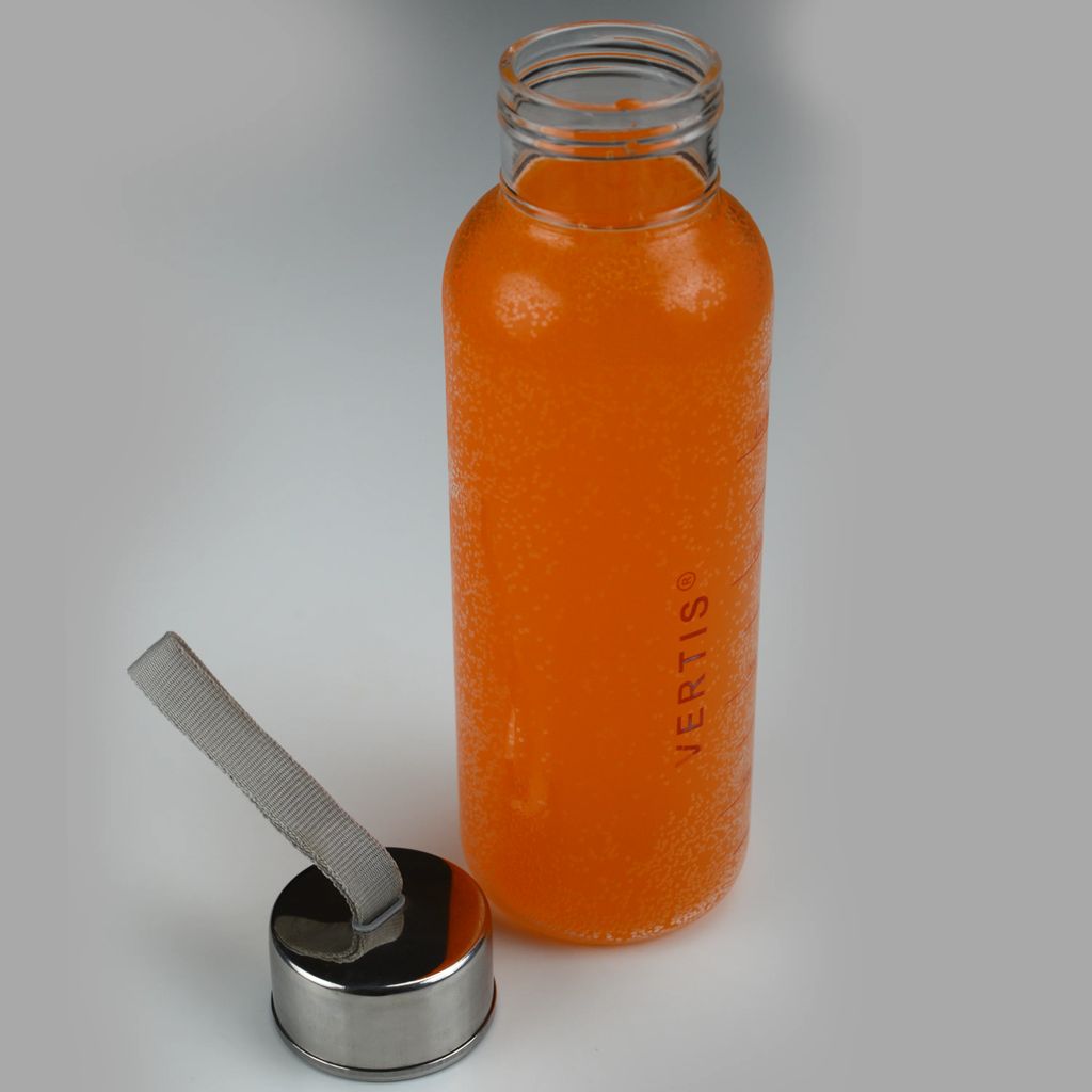VERTIS Borosilicate Glass Water Bottles Clear 500 mL view 2