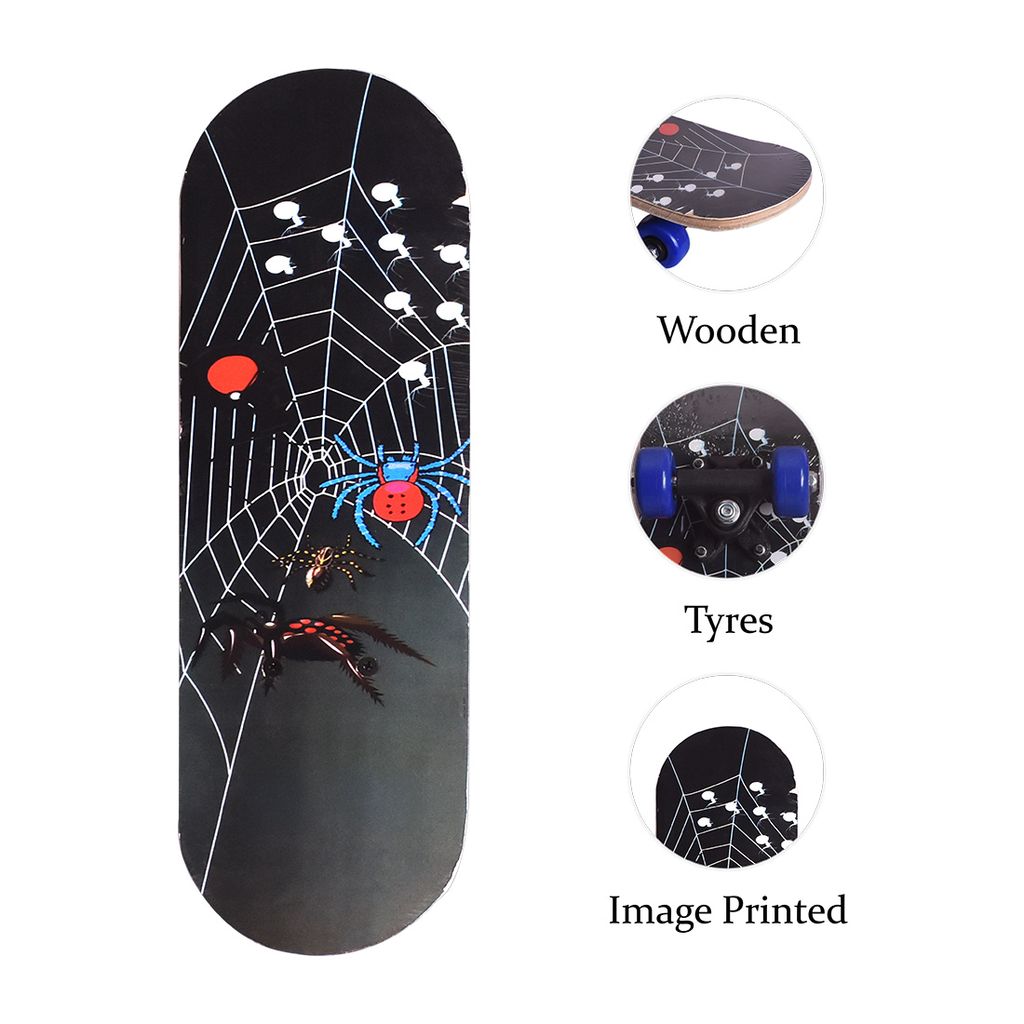 Wooden Skate Board Kids | Maple Wood Skateboard with for Kids | Wooden Skateboard for Boys & Girls view 2